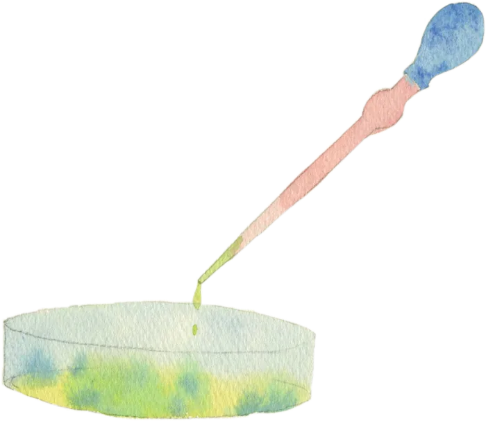 二人で発見を分かち合う子どものイラスト