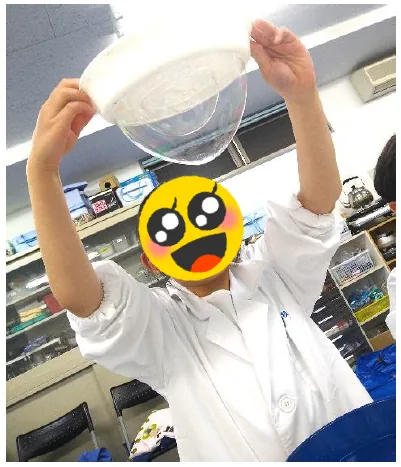 UFO玉のシャボン玉実験