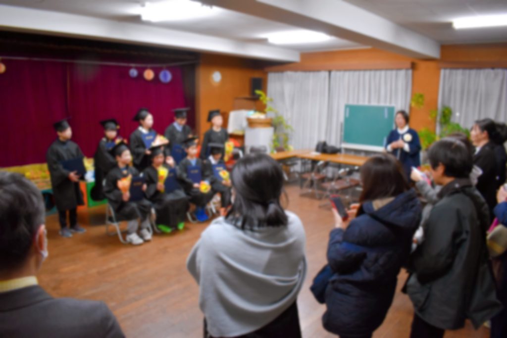 修了証書授与式のようす